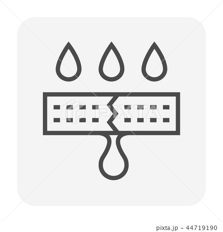 waterproof water leak icon waterproof water leak icon 44719190