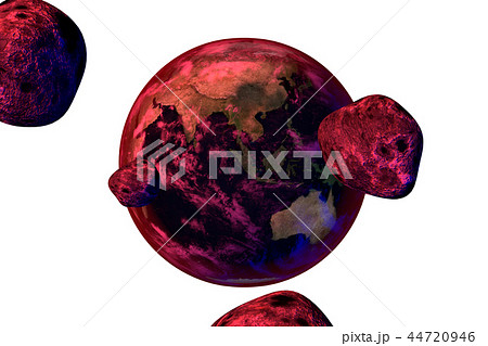 地球の危機(CGイラストレーション・透過素材) 地球の危機(CGイラストレーション・透過素材) 44720946