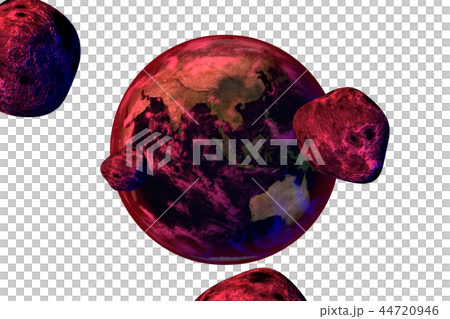 地球の危機(CGイラストレーション・透過素材) 地球の危機(CGイラストレーション・透過素材) 44720946