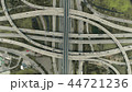Aerial view highway road network intersection. 44721236