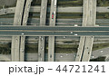 Aerial view highway road network intersection  44721241