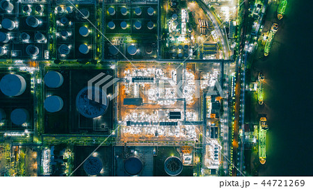Oil refinery factory for energy or gas industry 44721269
