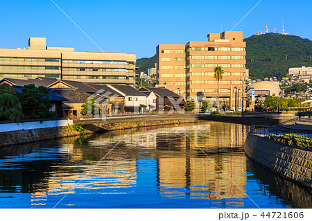 出島表門橋 朝風景 【長崎県長崎市】 出島表門橋 朝風景 【長崎県長崎市】 44721606