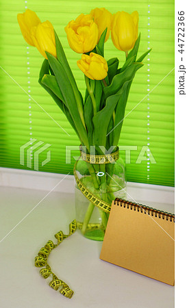 Yellow tulips in jar Yellow tulips in jar 44722366