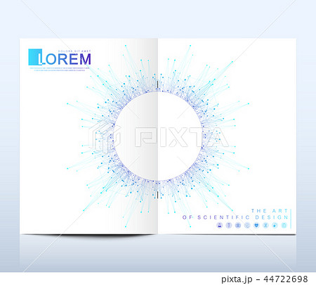 Modern vector template for brochure, leaflet, flyer, cover, banner, catalog, magazine, or annual 44722698