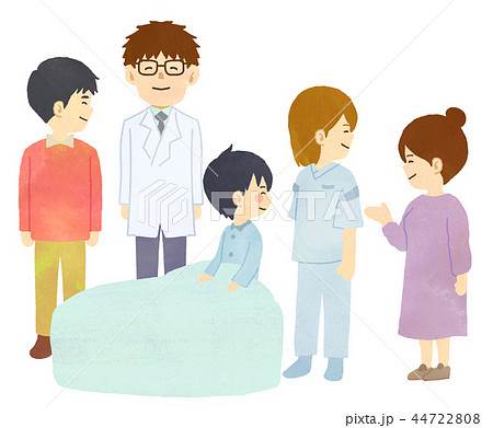 【医療】親子と医療関係者 44722808