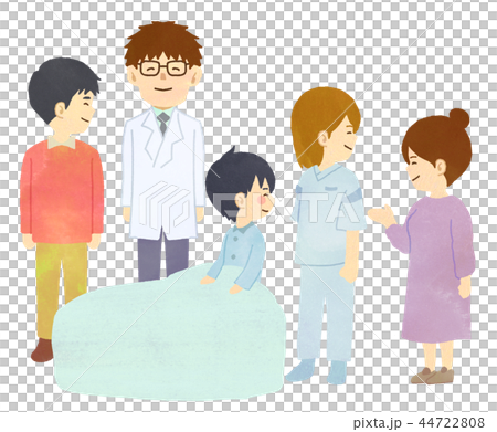 【医療】親子と医療関係者 44722808