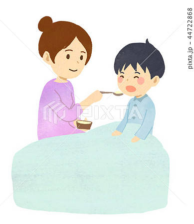 【医療】食べさせる（男の子） 44722868