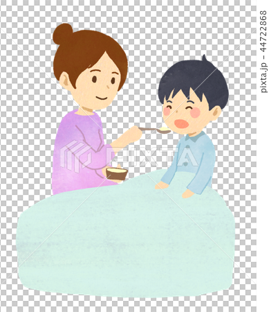 【医療】食べさせる（男の子） 44722868