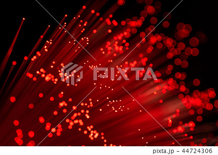 カラフルな光のパーティクルイメージ 44724306