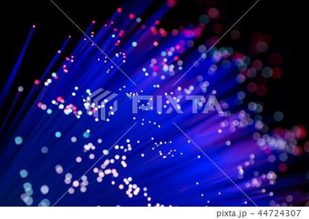カラフルな光のパーティクルイメージ 44724307