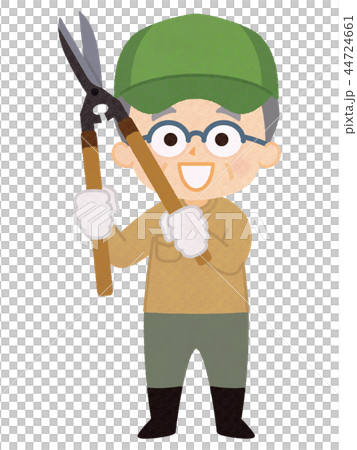 Grandfather with branch shears Grandfather with branch shears 44724661