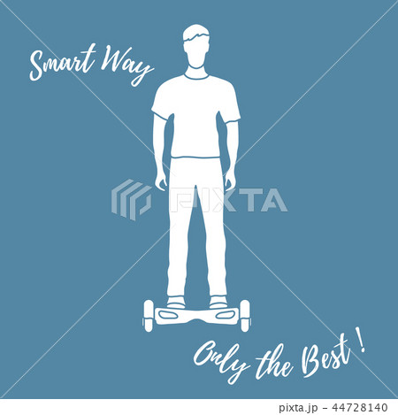 Stylized icon of modern young man standing on Stylized icon of modern young man standing on 44728140