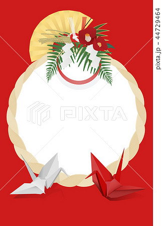 年賀状素材（フォトフレーム） 44729464