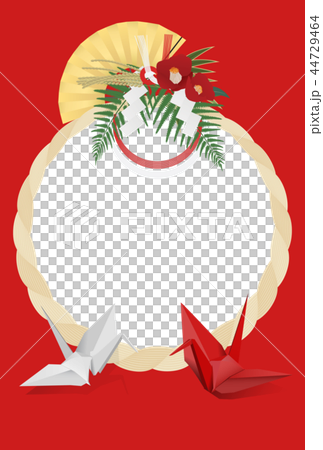 年賀状素材（フォトフレーム） 44729464