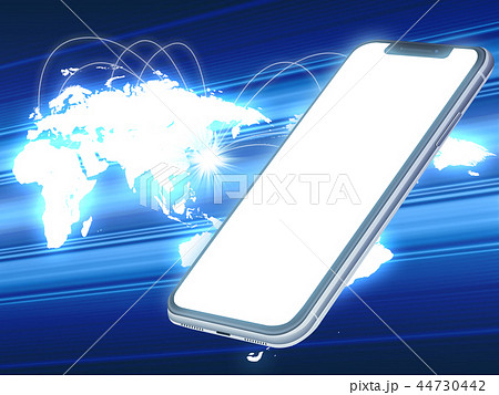 スマートフォン（ネットワーク） 44730442