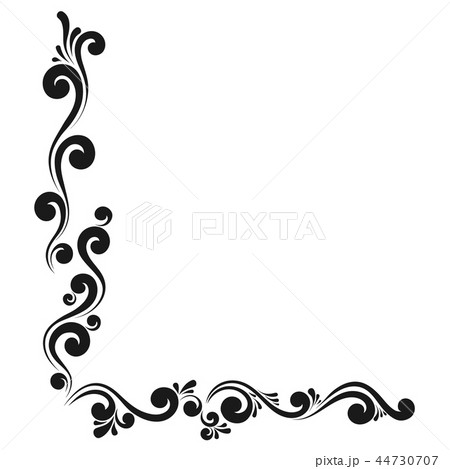 Decorative monograms and calligraphic borders Decorative monograms and calligraphic borders 44730707