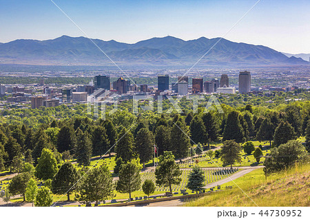Salt Lake City Views with buildings and trees 44730952