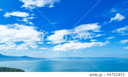 海 水平線の写真素材