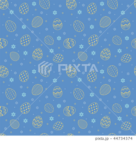 Easter egg seamless pattern background 44734374