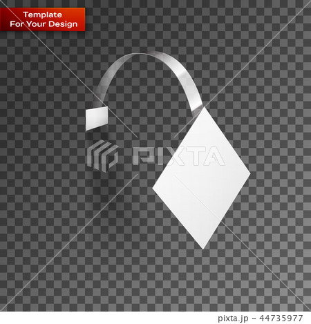 Vector Blank Wobbler with Transparent Strip 44735977