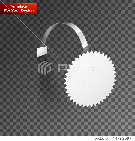 Vector Blank Wobbler with Transparent Strip 44735997