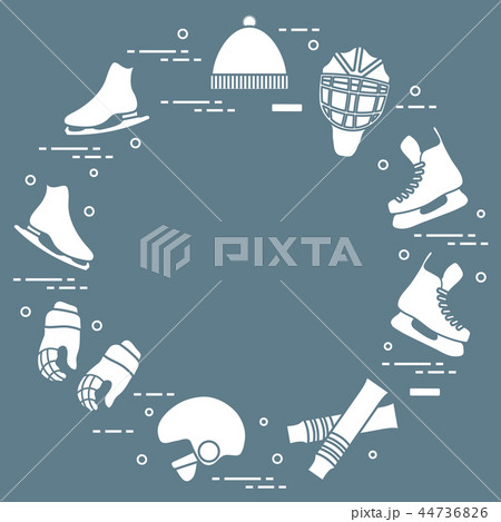 Figure skating and hockey elements 44736826