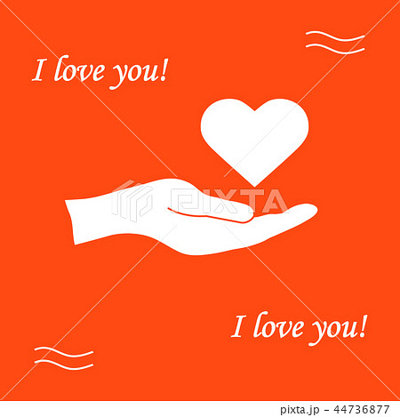 hand holds heart Love symbol. 44736877