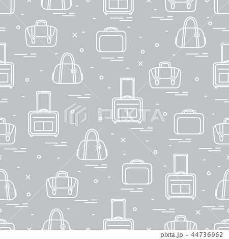Cute seamless pattern with different bag and 44736962