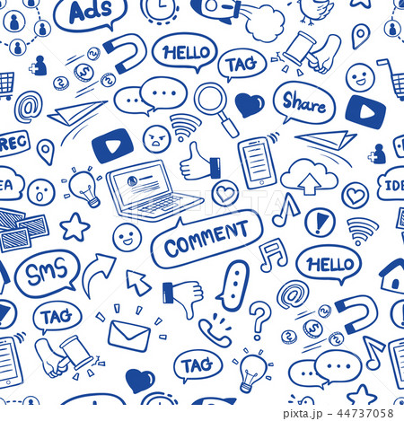 Business hand drawn seamless pattern background Business hand drawn seamless pattern background 44737058