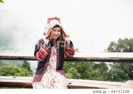 portrait mhong hill tribe woman on the mountain portrait mhong hill tribe woman on the mountain 44737100