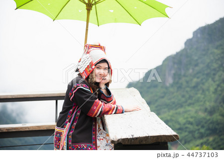 portrait mhong hill tribe woman on the mountain portrait mhong hill tribe woman on the mountain 44737103