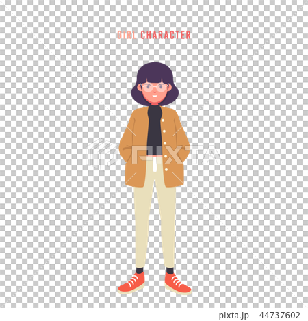 Glasses girls in trendy clothing style character Glasses girls in trendy clothing style character 44737602