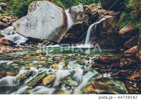 Bhagsu waterfall. Bhagsu, Himachal Pradesh, India Bhagsu waterfall. Bhagsu, Himachal Pradesh, India 44739592