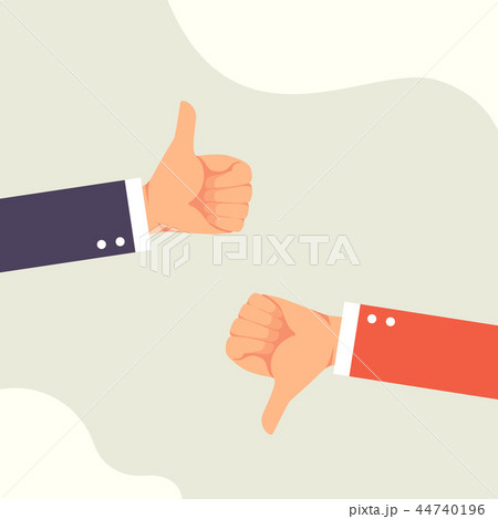 Hand of businessman with feedback vector 44740196