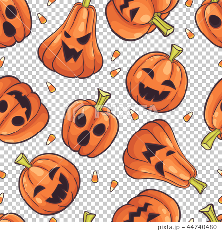 Halloween seamless pattern background vector Halloween seamless pattern background vector 44740480
