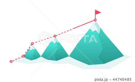 Goal achievement success and win concept Goal achievement success and win concept 44740485