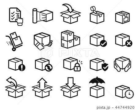 Parcel care standard step of delivery service. Parcel care standard step of delivery service. 44744920