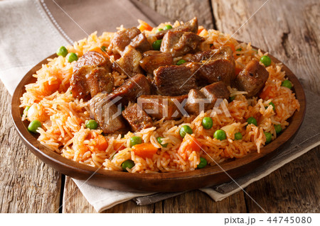 Authentic recipe of spicy Mexican rice 44745080