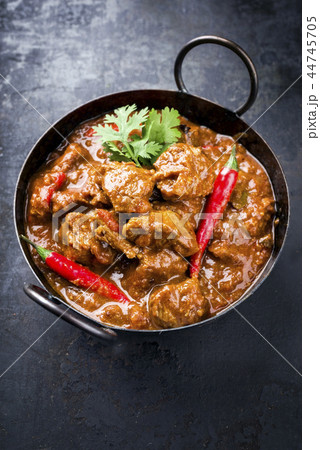 Traditional Indian curry lamb masala  44745705