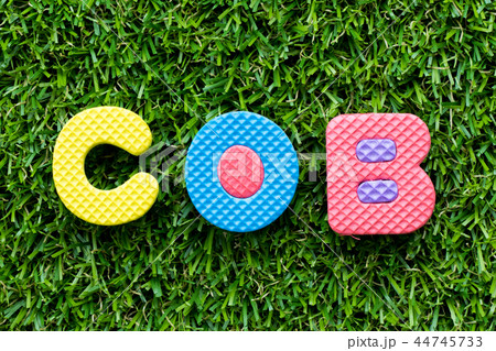 Color alphabet letter in word COB 44745733