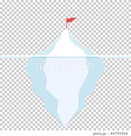 Goal achievement on iceberg ambition concept Goal achievement on iceberg ambition concept 44745956