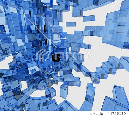 幾何学的な配置の立方体 44746130