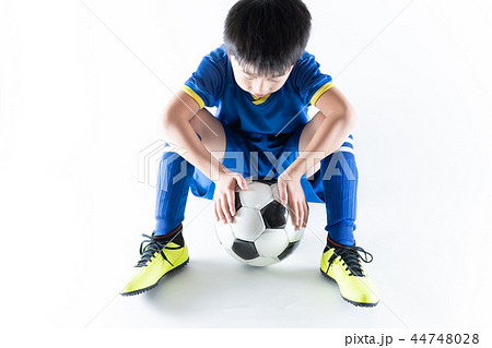 サッカー少年の写真素材