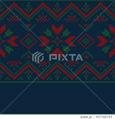 Christmas knitted pattern.  44748244