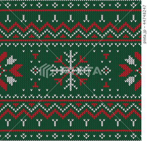 Christmas knitted pattern. 44748247