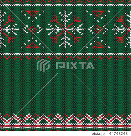 Christmas knitted pattern.  44748248