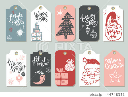 Collection of vector Christmas and New Year cute ready-to-use gi Collection of vector Christmas and New Year cute ready-to-use gi 44748351