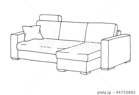 Sofa Isolated On White Background のイラスト素材
