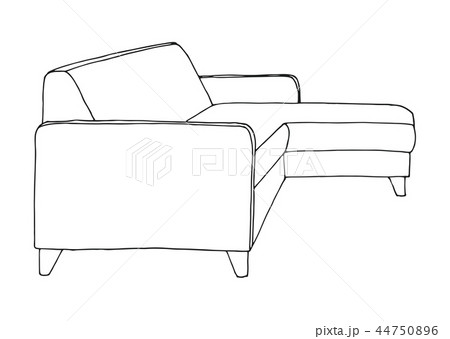 Sofa isolated on white background. 44750896